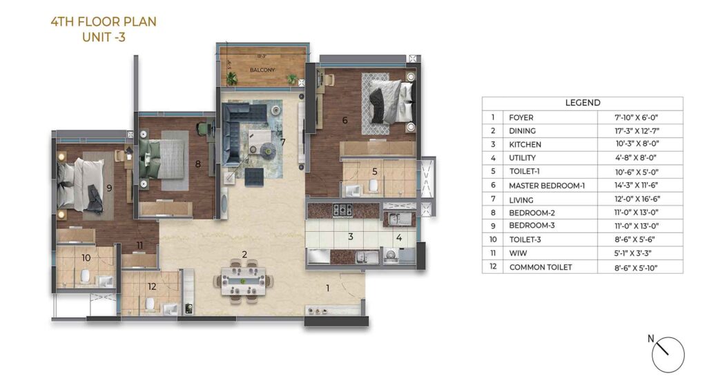 puravankara-orient-grand-4-floor-plan